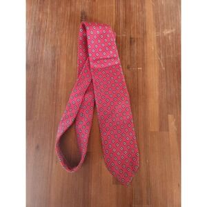 Muse's‎ Atlanta necktie Robert Talbott red with white and blue small flowers